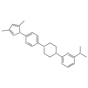 2-{4-[6-(3,5-dimethyl-1H-pyrazol-1-yl)pyridazin-3-yl]piperazin-1-yl}-N,N-dimethylpyrimidin-4-amine Structure