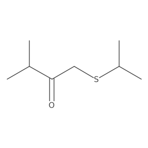 3-Methyl-1-[(1-methylethyl)thio]-2-butanone Structure