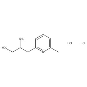 2-Amino-3-(6-methylpyridin-2-yl)propan-1-ol;dihydrochloride Structure