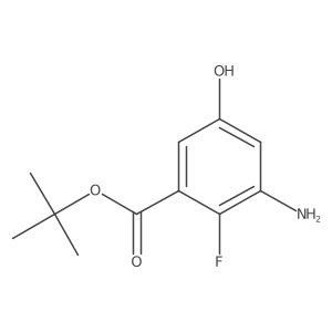 Tert-butyl 3-amino-2-fluoro-5-hydroxybenzoate Structure