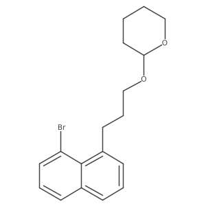 2-(3-(8-Bromonaphthalen-1-yl)propoxy)tetrahydro-2H-pyran结构式