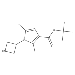 tert-butyl 1-(azetidin-3-yl)-2,5-dimethyl-1H-pyrrole-3-carboxylate结构式