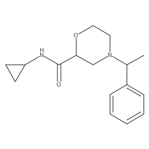 N-cyclopropyl-4-(1-phenylethyl)morpholine-2-carboxamide Structure