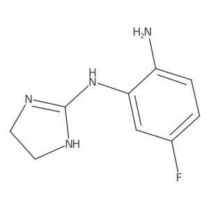 N1-(4,5-dihydro-1H-imidazol-2-yl)-5-fluorobenzene-1,2-diamine结构式