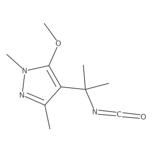 4-(2-isocyanatopropan-2-yl)-5-methoxy-1,3-dimethyl-1H-pyrazole结构式