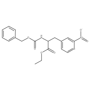 Ethyl 2-{[(benzyloxy)carbonyl]amino}-3-(2-nitropyridin-4-yl)propanoate结构式