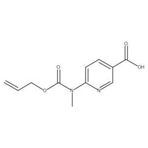 6-{Methyl[(prop-2-en-1-yloxy)carbonyl]amino}pyridine-3-carboxylic acid结构式