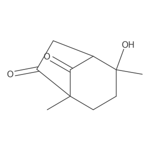 2-Hydroxy-2,5-dimethylbicyclo[3.2.1]octane-6,8-dione Structure