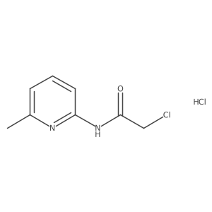 2-chloro-N-(6-methylpyridin-2-yl)acetamide hydrochloride Structure
