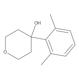 4-(2,6-Dimethylphenyl)oxan-4-ol结构式