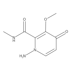 1-Amino-3-methoxy-N-methyl-4-oxo-1,4-dihydropyridine-2-carboxamide Structure