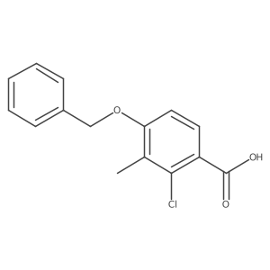 4-(Benzyloxy)-2-chloro-3-methylbenzoic acid结构式