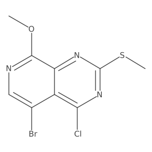 5-Bromo-4-chloro-8-methoxy-2-(methylthio)pyrido[3,4-d]pyrimidine Structure