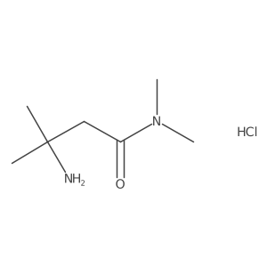 3-Amino-N,N,3-trimethylbutanamide hydrochloride结构式