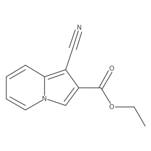 Ethyl 1-cyanoindolizine-2-carboxylate Structure
