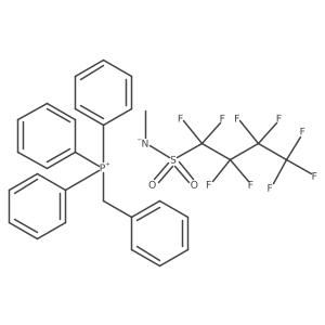 Phosphonium, triphenyl(phenylmethyl)-, salt with 1,1,2,2,3,3,4,4,4-nonafluoro-N-methyl-1-butanesulfonamide (1:1) Structure