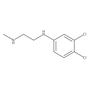 N1-(3,4-Dichlorophenyl)-N2-methyl-1,2-ethanediamine结构式