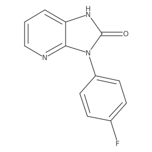 3-(4-Fluorophenyl)-1,3-dihydro-2H-imidazo[4,5-b]pyridin-2-one结构式