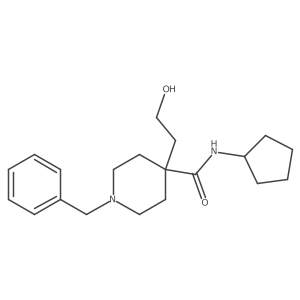 1-Benzyl-N-cyclopentyl-4-(2-hydroxyethyl)piperidine-4-carboxamide Structure