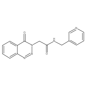 2-[4-oxo-1,2,3-benzotriazin-3(4H)-yl]-N~1~-(3-pyridylmethyl)acetamide结构式