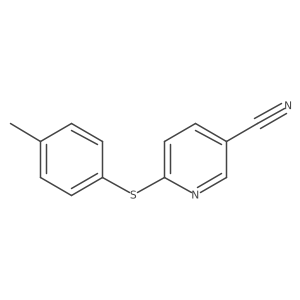 6-[(4-Methylphenyl)thio]-3-pyridinecarbonitrile结构式