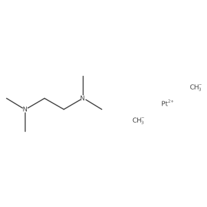 Dimethyl(N,N,N',N'-tetramethylethylenediamine)platinum Structure