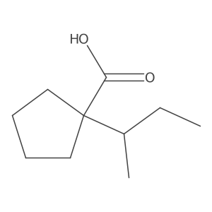1-(Sec-butyl)cyclopentane-1-carboxylic acid Structure
