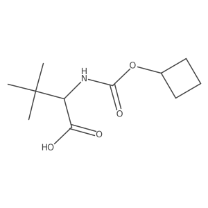 N-[(Cyclobutyloxy)carbonyl]-3-methyl-L-valine结构式