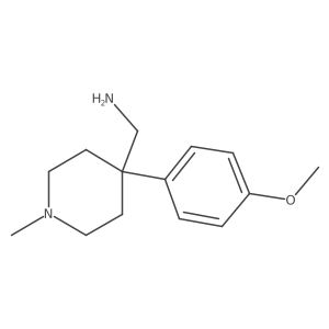 (4-(4-Methoxyphenyl)-1-methylpiperidin-4-YL)methanamine Structure