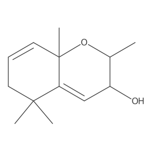 2H-1-Benzopyran-3-ol, 3,5,6,8a-tetrahydro-2,5,5,8a-tetramethyl-, (2I+/-,3I(2),8aI(2))-结构式