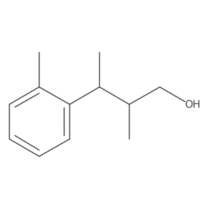 2-Methyl-3-(2-methylphenyl)butan-1-ol结构式