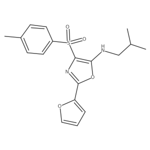 2-(furan-2-yl)-4-[(4-methylphenyl)sulfonyl]-N-(2-methylpropyl)-1,3-oxazol-5-amine结构式