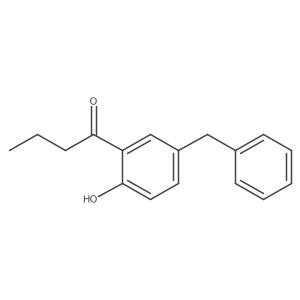 1-(5-Benzyl-2-hydroxyphenyl)butan-1-one结构式