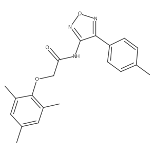 N-[4-(4-methylphenyl)-1,2,5-oxadiazol-3-yl]-2-(2,4,6-trimethylphenoxy)acetamide Structure