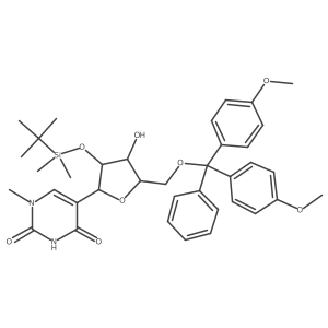 5'-O-(4,4'-Dimethoxitrityl)-2'-O-(tert-butyldimethylsilyl)-1-N-methylpseudouridine Structure