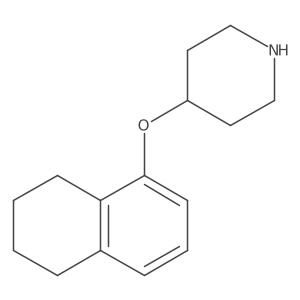 4-(5,6,7,8-Tetrahydronaphthalen-1-yloxy)piperidine Structure