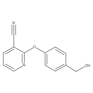 2-(4-(Hydroxymethyl)phenoxy)nicotinonitrile Structure