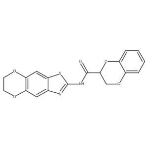N-(6,7-dihydro-[1,4]dioxino[2',3':4,5]benzo[1,2-d]thiazol-2-yl)-2,3-dihydrobenzo[b][1,4]dioxine-2-carboxamide Structure