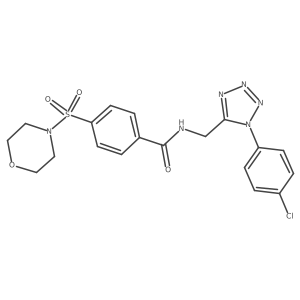 N-((1-(4-chlorophenyl)-1H-tetrazol-5-yl)methyl)-4-(morpholinosulfonyl)benzamide Structure