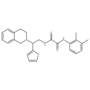 N1-(2-(3,4-dihydroisoquinolin-2(1H)-yl)-2-(thiophen-2-yl)ethyl)-N2-(2,3-dimethylphenyl)oxalamide Structure