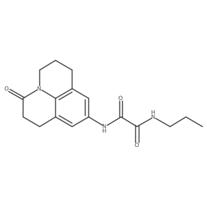 N'-{2-oxo-1-azatricyclo[7.3.1.0^{5,13}]trideca-5,7,9(13)-trien-7-yl}-N-propylethanediamide结构式
