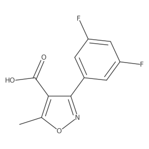 3-(3,5-Difluorophenyl)-5-methylisoxazole-4-carboxylic acid Structure