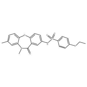 N-(8,10-dimethyl-11-oxo-10,11-dihydrodibenzo[b,f][1,4]oxazepin-2-yl)-4-ethoxybenzenesulfonamide结构式