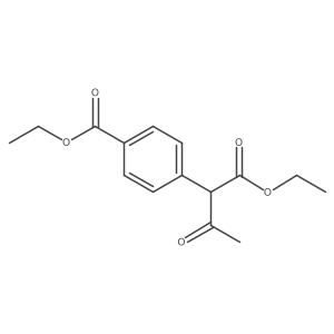 Ethyl 4-(1-ethoxy-1,3-dioxobutan-2-yl)benzoate结构式