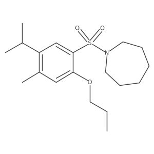 1-[4-Methyl-5-(propan-2-yl)-2-propoxybenzenesulfonyl]azepane结构式