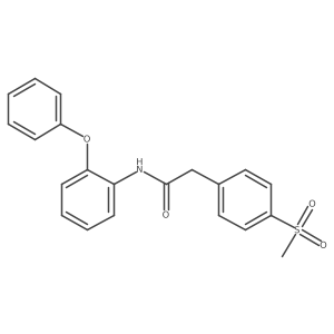 2-(4-(methylsulfonyl)phenyl)-N-(2-phenoxyphenyl)acetamide Structure
