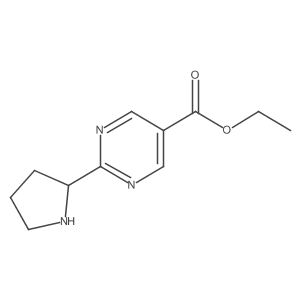 Ethyl 2-pyrrolidin-2-ylpyrimidine-5-carboxylate Structure