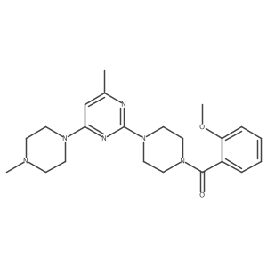 2-[4-(2-Methoxybenzoyl)piperazin-1-yl]-4-methyl-6-(4-methylpiperazin-1-yl)pyrimidine Structure