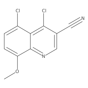 4,5-Dichloro-8-methoxyquinoline-3-carbonitrile结构式