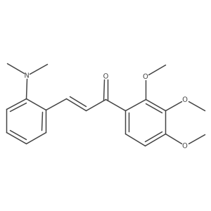 2-Propen-1-one, 3-[2-(dimethylamino)phenyl]-1-(2,3,4-trimethoxyphenyl)-, (2E)-结构式